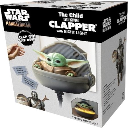 CLAPPER Star Wars The Child ('The Mandalorian') Talking  with Night Light Plastic CL833R12